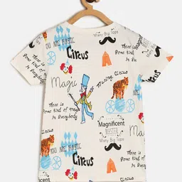 MINI KLUB Boys Typography Printed Round Neck T-shirt image 2