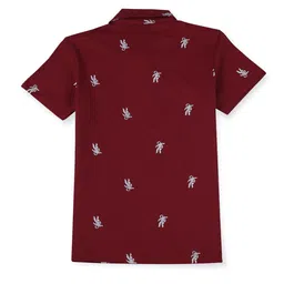Gini and Jony Boys Printed Polo Collar Cotton T-shirt image 2