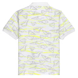 Status Quo Boys Abstract Printed Polo Collar Cotton T-shirt image 2