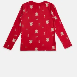 Pantaloons Junior Boys Red Printed T-shirt image 2