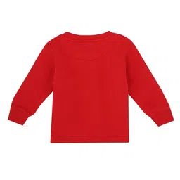 Bodycare Kids Girls Red Typography Printed Applique T-shirt image 2