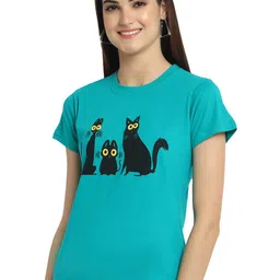 Fabflee Pack Of 4 Printed Cotton T-shirts image 3