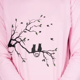 BAESD Floral Printed Long Sleeves Cotton T-shirt image 3