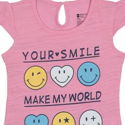 Bodycare Kids Girls Typography Printed T-shirt image 3