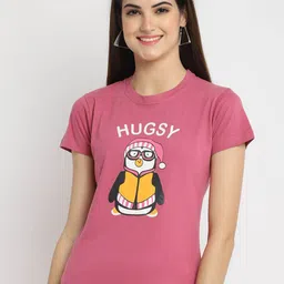 Fabflee Pack Of 3 Typography Printed Round Neck Cotton T-shirts image 3