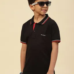 Monte Carlo Boys Polo Collar Pure Cotton T-shirt image 4