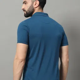 OGEN Men Striped Polo Collar T-shirt image 4