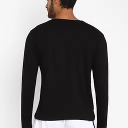 appulse Men Black Typography Printed T-shirt image 5