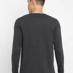 appulse Men Charcoal Typography Printed T-shirt image 5