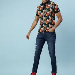 VEIRDO Floral Printed Cotton T-shirt image 5