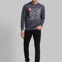 Parx Men Printed Cotton Sweatshirt image 4