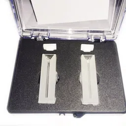 labsoul Q-254 Micro Quartz Cuvette Spectrometer with Frosted White Wall with Lid Vol 1ml Spectrophotometer image 2