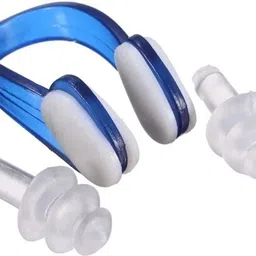 padmavathi enterprises Nose Clip & Ear Plug Set for Swimming and Water Sports - In A Plastic Container Ear Plug & Nose Clip image 1