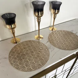 lavichitra Round Pack of 6 Table Placemat image 3