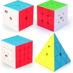 authfort Cube Set, 2x2, 3x3, and 4x4 Speed ??Cube Bundle and Smooth Pyramid Cube-picture-12