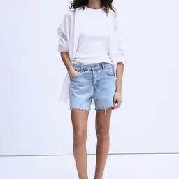 H&M Women Cotton Denim Shorts-picture-11
