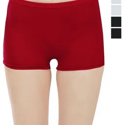 arLa APPAREL Pack Of 5 Seamless Pure-Cotton Boyshorts Briefs image 1