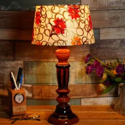 Bristol Yellow Fabric Shade Night Lamp With Wood Base By BrightDaisy-picture-26