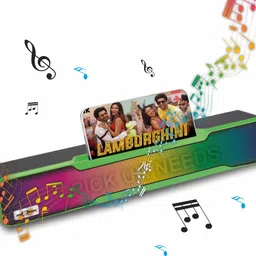 Pick Ur Needs Wireless Soundbar Speaker With RGB Light 1500mAh 7Hrs Playtime USB/Aux/TF card 10 W Bluetooth Soundbar image 1