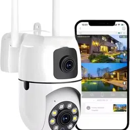 NXXTTNK dual camera 4mp Full hd WiFi ptz Bulb Camera with Smart Human Motion Tracking Security Camera-picture-24