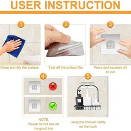 prievado 8Pcs Adhesive Rack Hanger Hooks, Wall Hooks for Bathroom Kitchen Office Hook 1 image 4