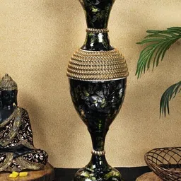 adicollar Metal Flower Vase Home Decoration Flower Pot Room Decor Iron Stand | AD5 Iron Vase image 4