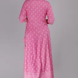 sr fashion Women Printed Viscose Rayon Anarkali Kurta image 2