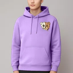 detour Men Full Sleeve Printed Hooded Sweatshirt image 2