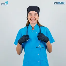 unitouch Nitrile medical gloves/Examinationgloves/tattoo gloves Pack of 100 Nitrile Safety Gloves image 4