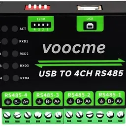VOOCME Industrial USB to 4Ch RS485 Converter, Multi Protection Circuits Wireless Ethernet Lan Adapter compatible with Linux-image-7