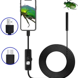 KIFEBITE 5.5mm Endoscope Camera Flexible IP67 Waterproof Inspection 6 LED Borescope Security Camera image 3