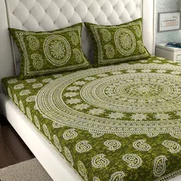 clothology Cotton Crib Flat 144 TC Printed Bedsheet image 4