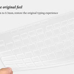 Saco Silicone Skin Keyboard Cover for [Not Fit for 2020 ASUS ROG Strix G15] ASUS ROG Strix G15 G513 G513QR G513QR-ES96 Gaming Laptop 15.6" (2021,2022) Keyboard Skin image 4