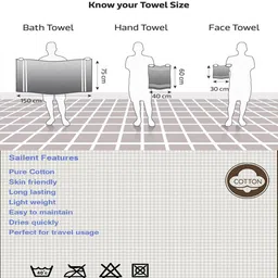 Multicolor 100% Cotton Solid 220 GSM Towels (set of 3) by Athom Living image 3