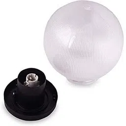 weldecor 10" Polycarbonate Gate/Pillar/Garden Light (Single, Medium Size, B22) Flood Light Outdoor Lamp image 2