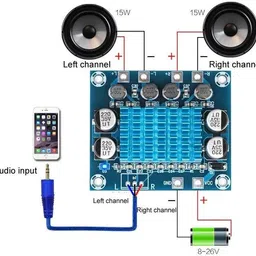 eastra TPA3110 30W+30W 2.0 Audio Amplifier Board Electronic Components Electronic Hobby Kit image 5