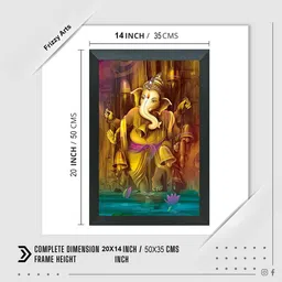 frizzy arts Wood Wall Photo Frame image 3