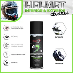 mikanix Helmet Foam Cleaner Spray | Anti Bacterial / Anti Fungal Spary For Helmet Exterior & Interior Cleaning | Vehicle Interior Cleaner-picture-32