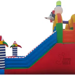 jumping jhula Inflatable Slide Bouncy With Multicolor 12x18 Feet Inflatable Hoppers & Bouncer image 3
