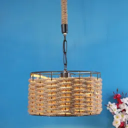 Zari Black Metal Hanging Light by Foziq image 1