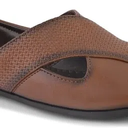 souragya Men TAN Comfortable Mojari Loafers for festive occasion Loafers For Men image 2