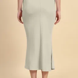 Trendmalls New.P01-DarkBeige Lycra Blend Petticoat image 2