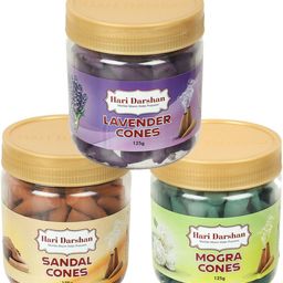 hari darshan Multi Fragrance Jar Cones Sandal, Jasmine, Lavender Dhoop-picture-43