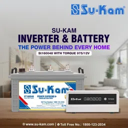 su-kam 48 Months Warranty Tubular Inverter Battery image 2