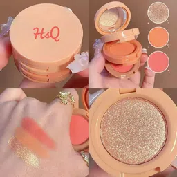 hsq 3-in-1 Glow Highlighter Palette | Radiant Highlighter + Blush + Contour Highlighter image 1