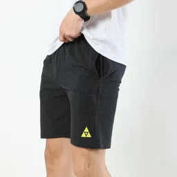 ardeur Pack of 2 Solid Men Grey, Blue Casual Shorts image 4