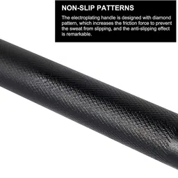 ymd 70 kg Steel Plates (2.5KGX4 5KGX4 10KGX4) 4FT Curl, 5FT STRT 28MM Black Coated Home Gym Combo image 5