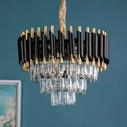 atomium Black Gold Polish metal 400mm hanging Pendant Jhoomer Chandelier Ceiling Lamp Chandelier Ceiling Lamp-picture-32
