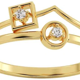 avsar AVR1087YB 14kt Cubic Zirconia Yellow Gold ring-image-41