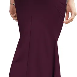 Veehaus purple saree shapewear and petticoat Lycra Blend Petticoat image 2